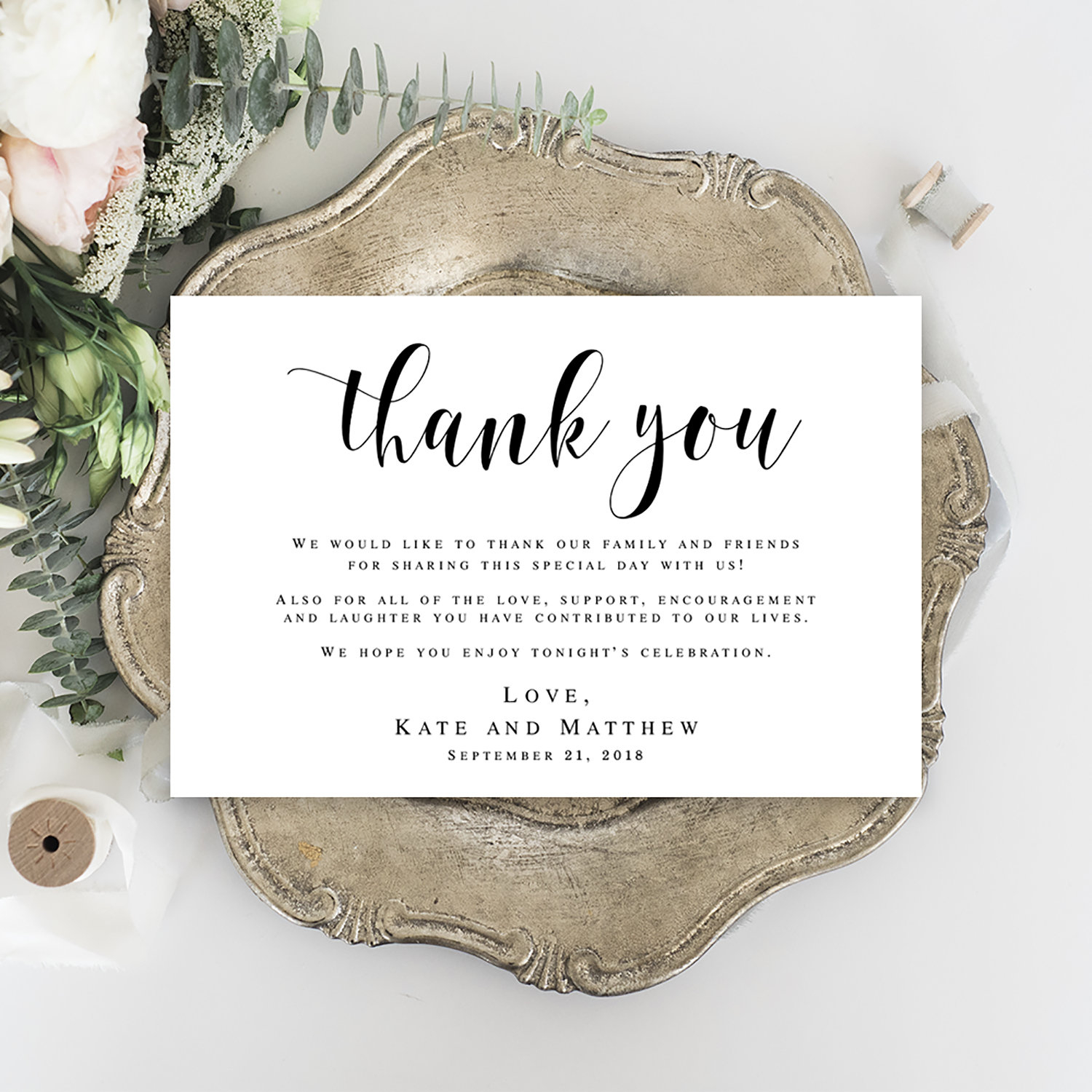Wedding Thank You Letters Instant Download Editable Templates intended for Wedding Party Thank You Cards Printable