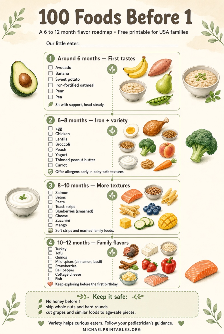 100 Foods Before 1 Printable Free PDF USA Guide (1)