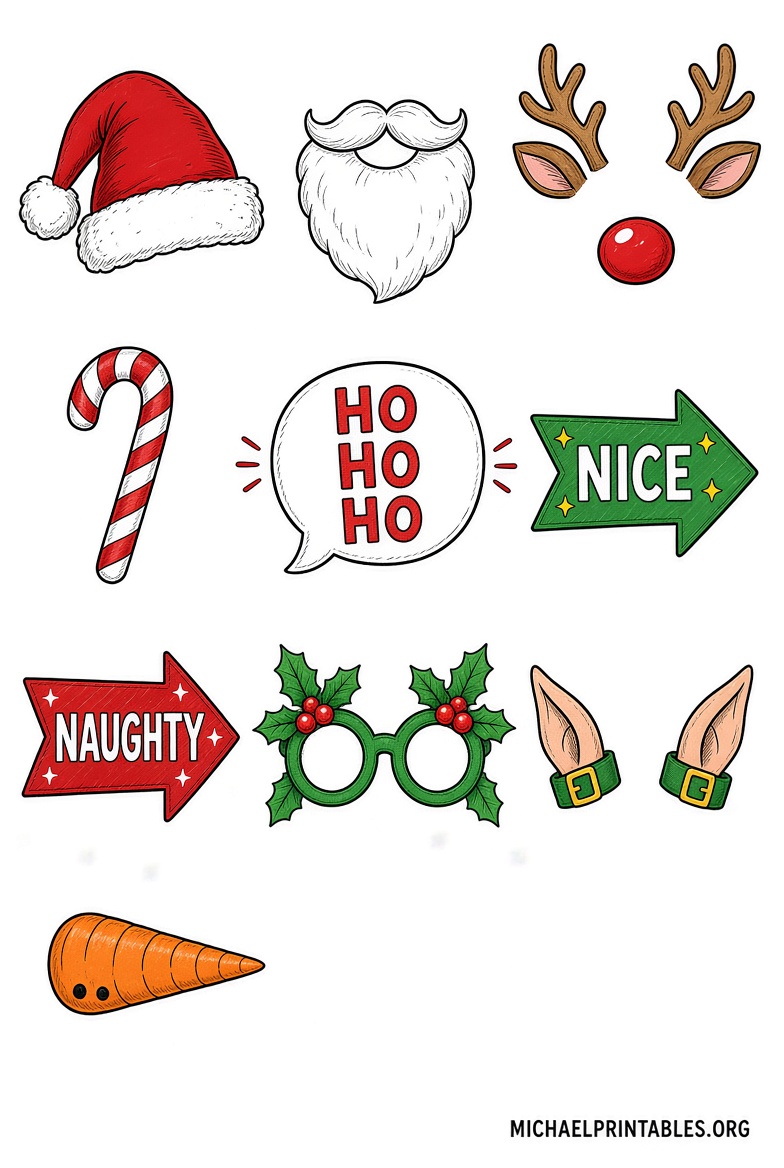 Free Christmas Photo Booth Props Printable (4)