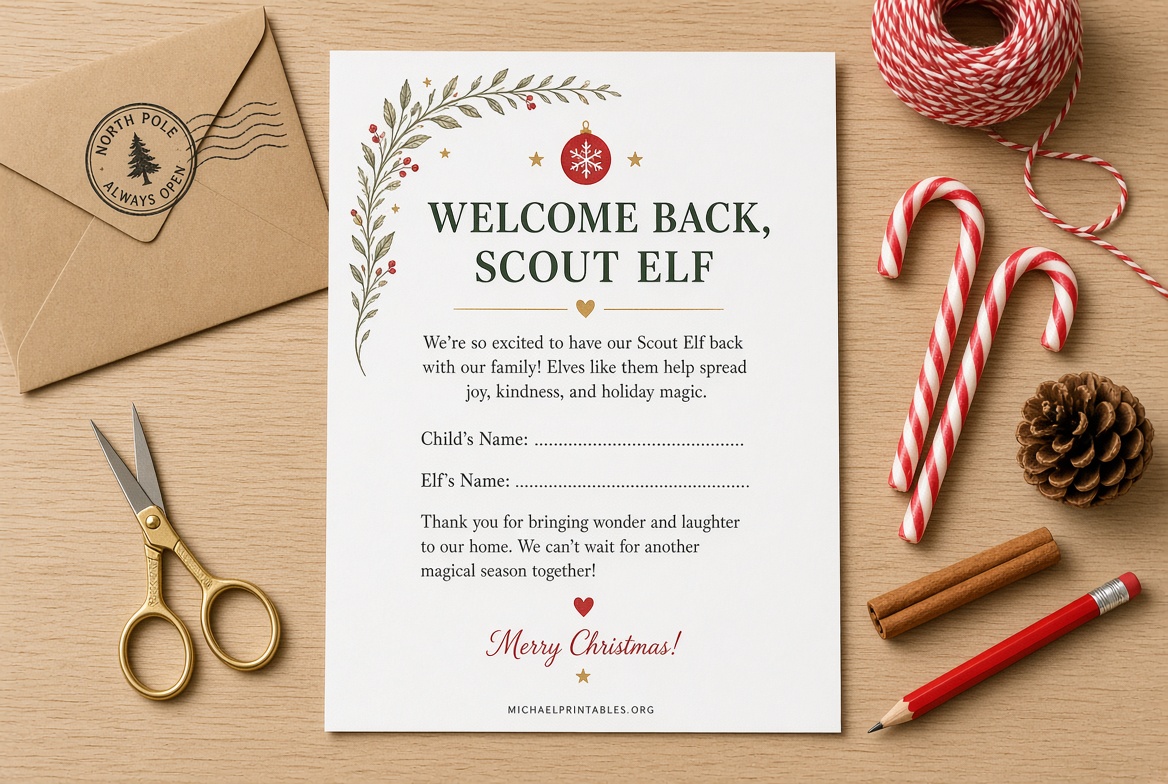 Free Elf on the Shelf We're Back Letter Printable (1)