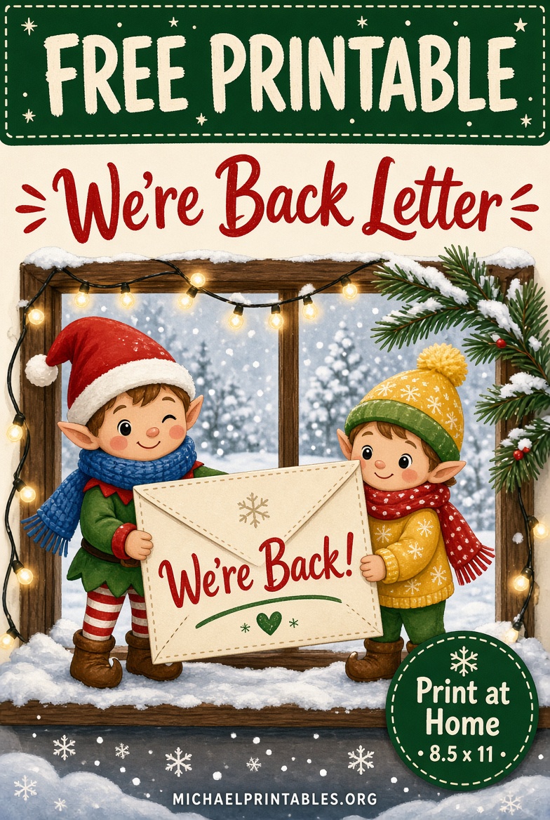 Free Elf on the Shelf We're Back Letter Printable (3)