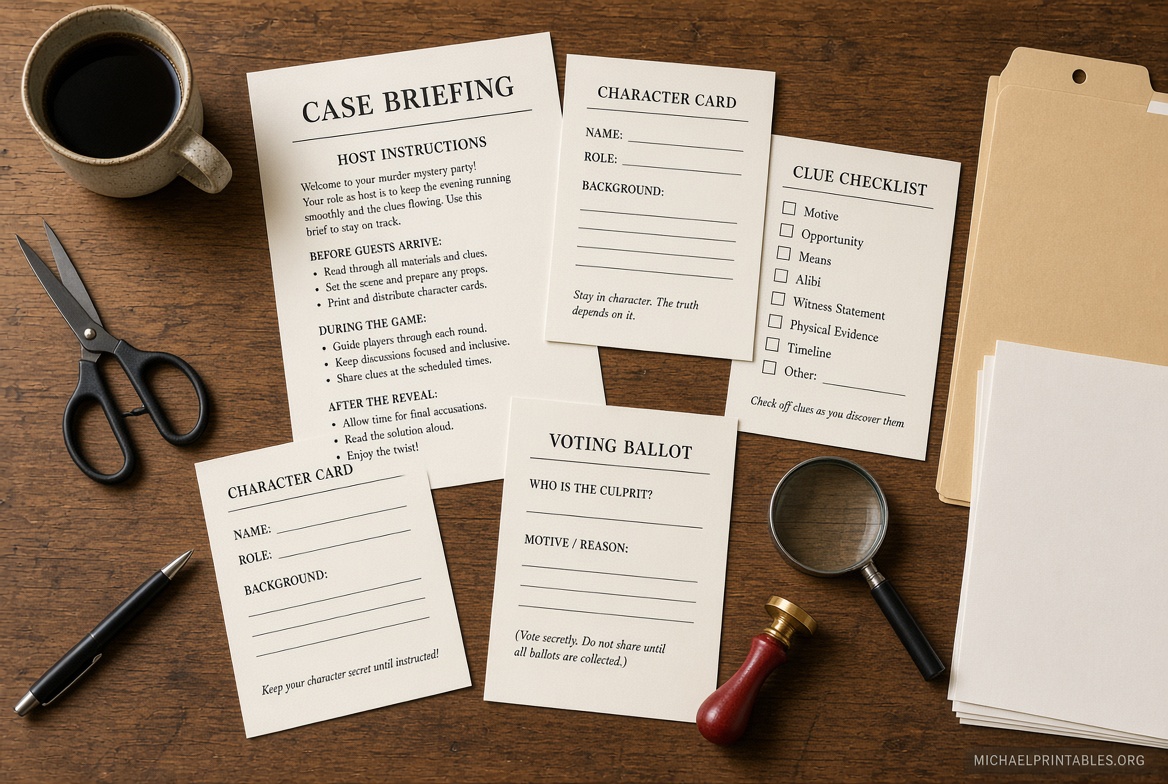 Free Murder Mystery Games Printable | USA Downloads