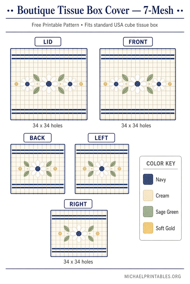 Free Plastic Canvas Tissue Box Patterns to Print (1)