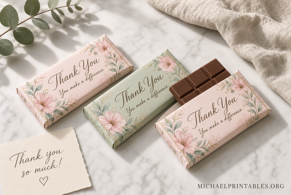 Free Printable Candy Bar Wrappers Templates | USA