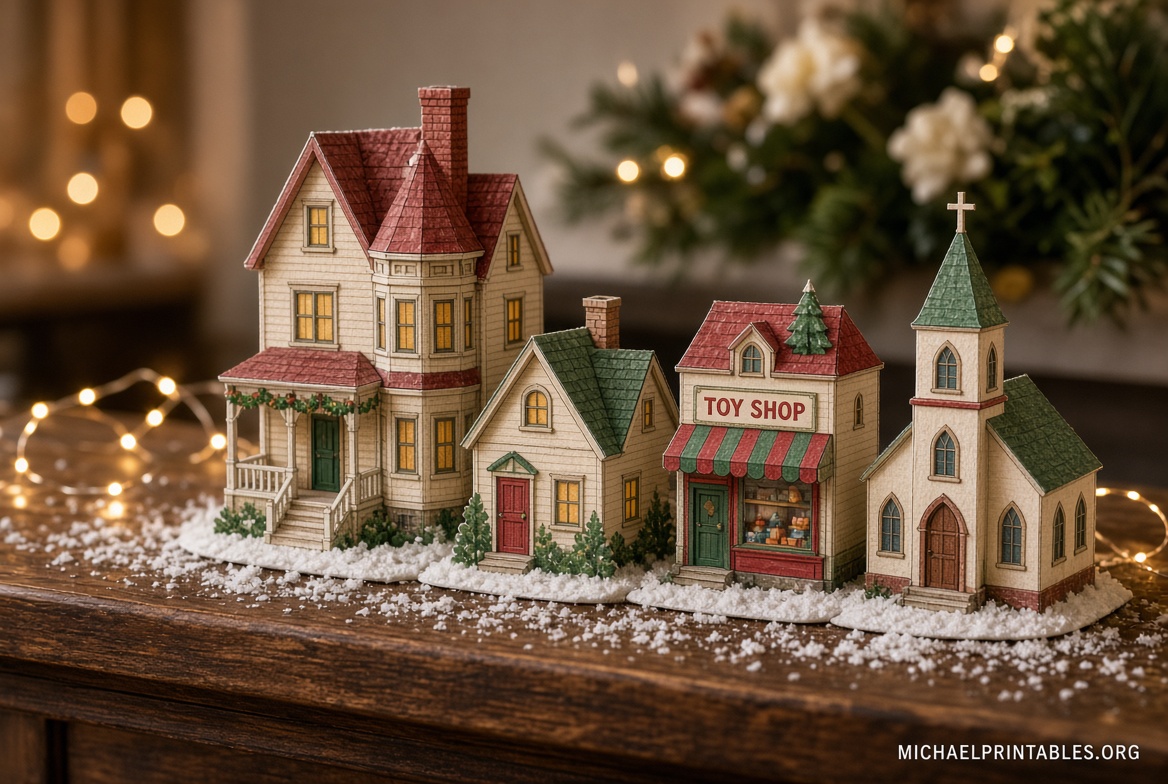 Free Printable Christmas Village Templates (3)