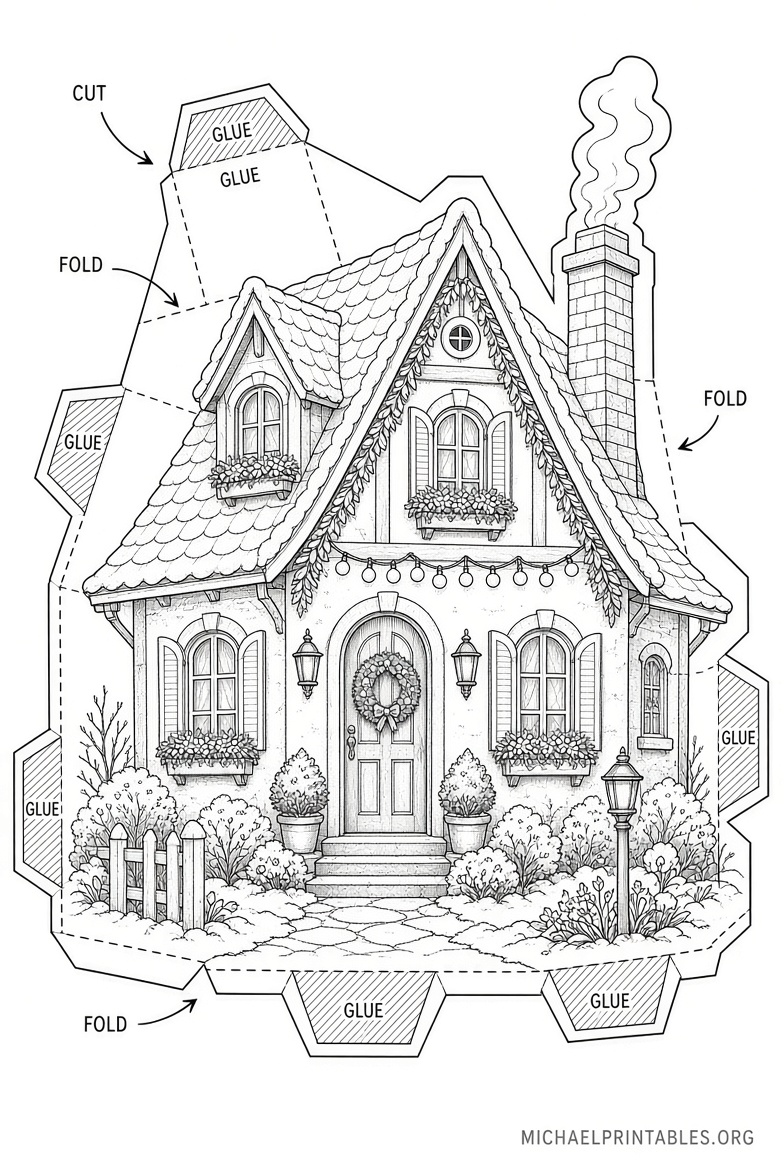 Free Printable Christmas Village Templates (4)
