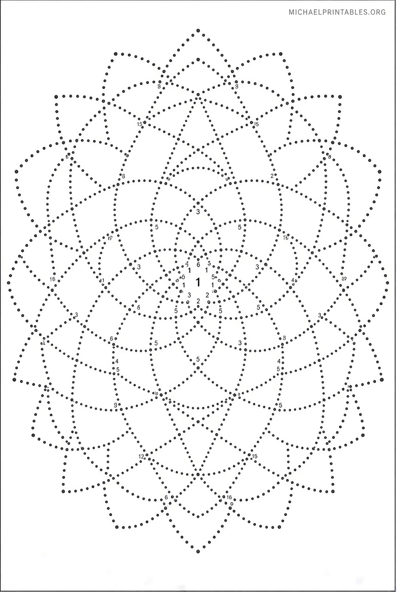 Free Printable Connect the Dots for Adults