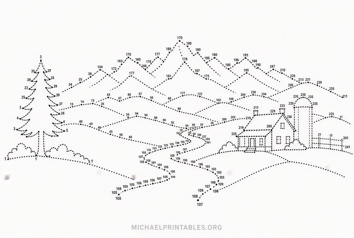 Free Printable Connect the Dots for Adults