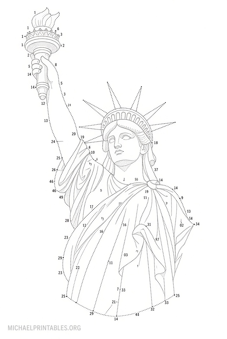 Free Printable Connect the Dots for Adults