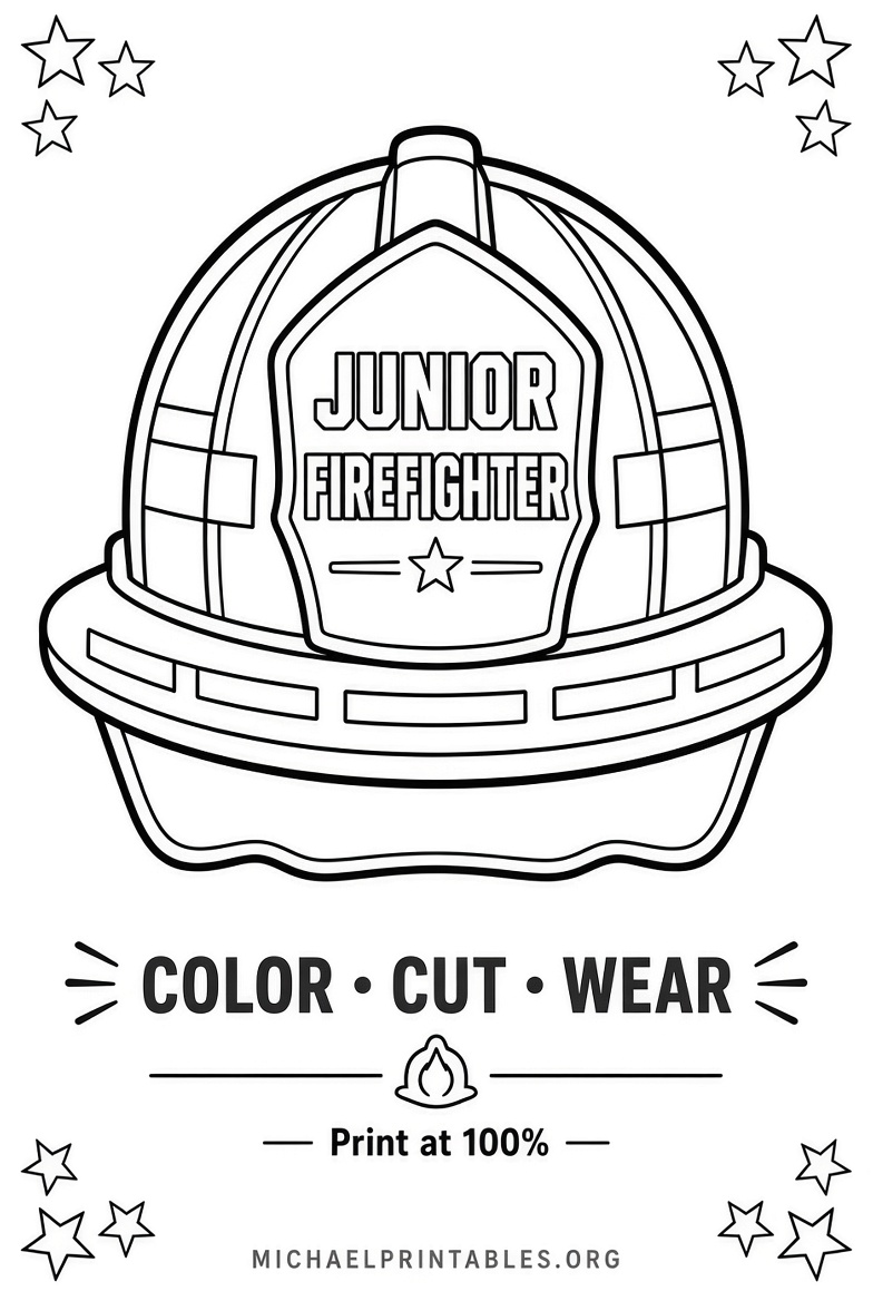 Free Printable Firefighter Hat Templates