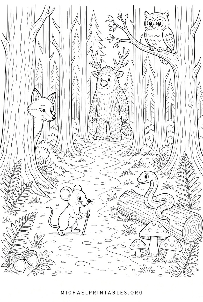 Free Printable Gruffalo Colouring Pages