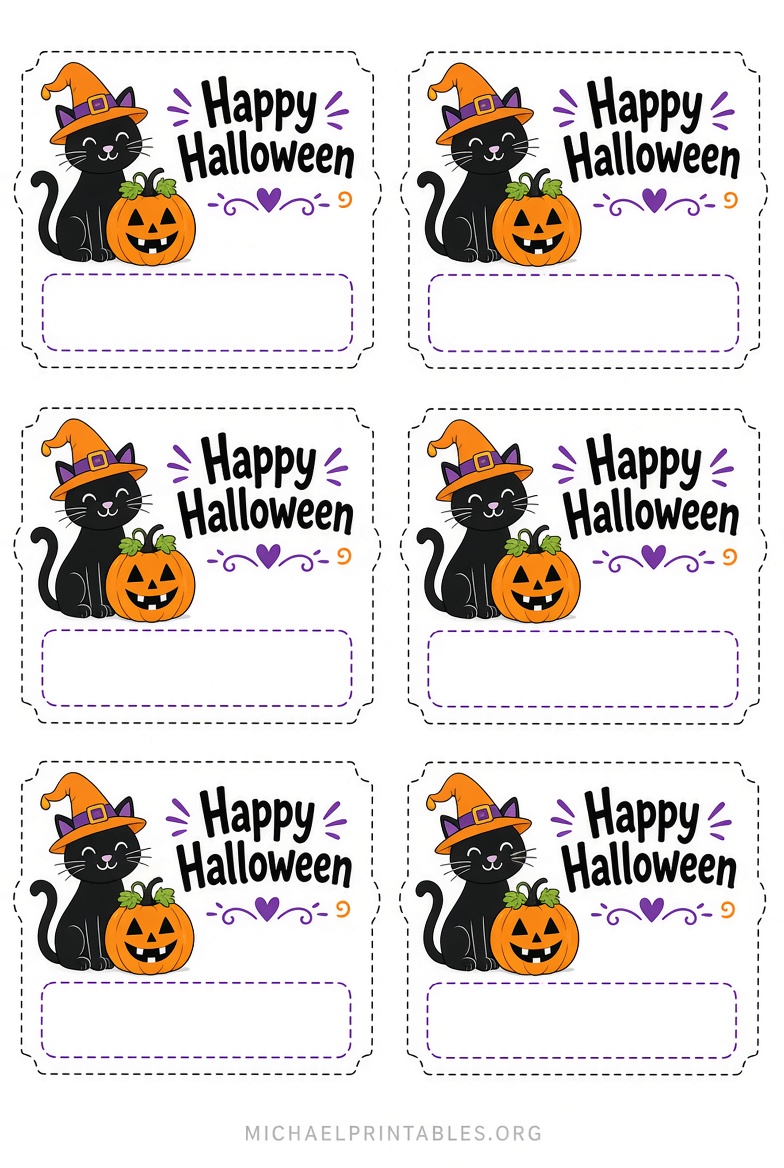 Free Printable Halloween Labels & Tags