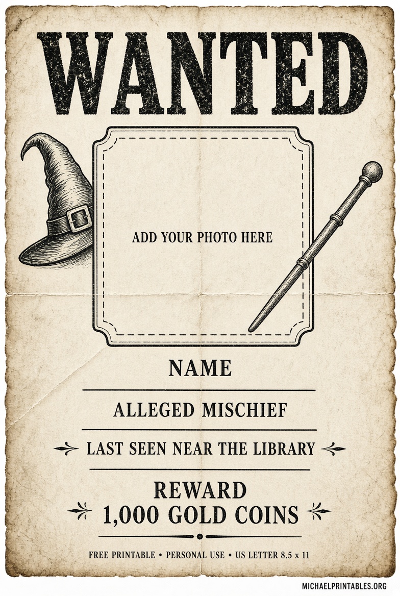 Free Printable Harry Potter Wanted Posters USA Guide (1)