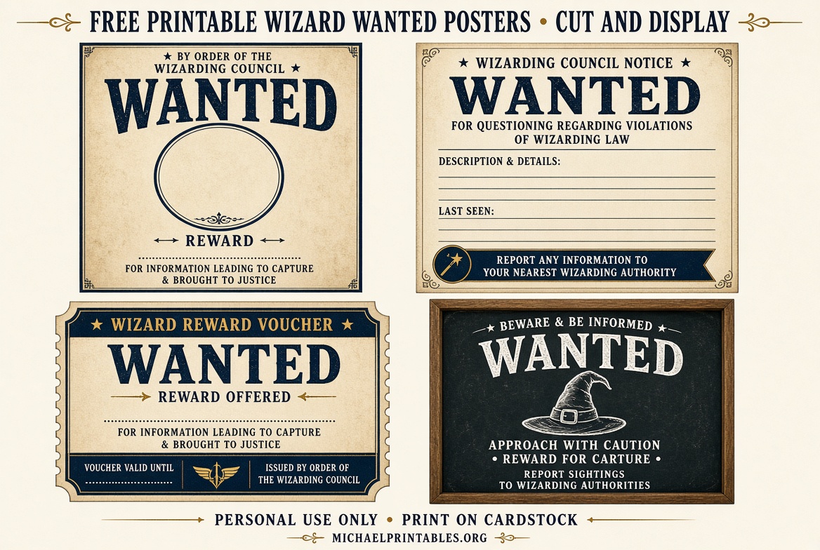 Free Printable Harry Potter Wanted Posters USA Guide (4)