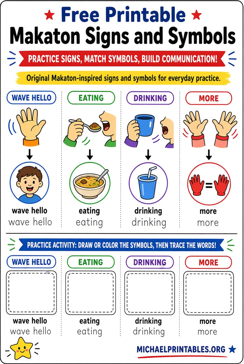 Free Printable Makaton Signs & Symbols (2)