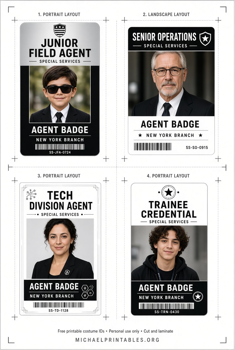 Free Printable Men in Black ID Badge (USA) (1)