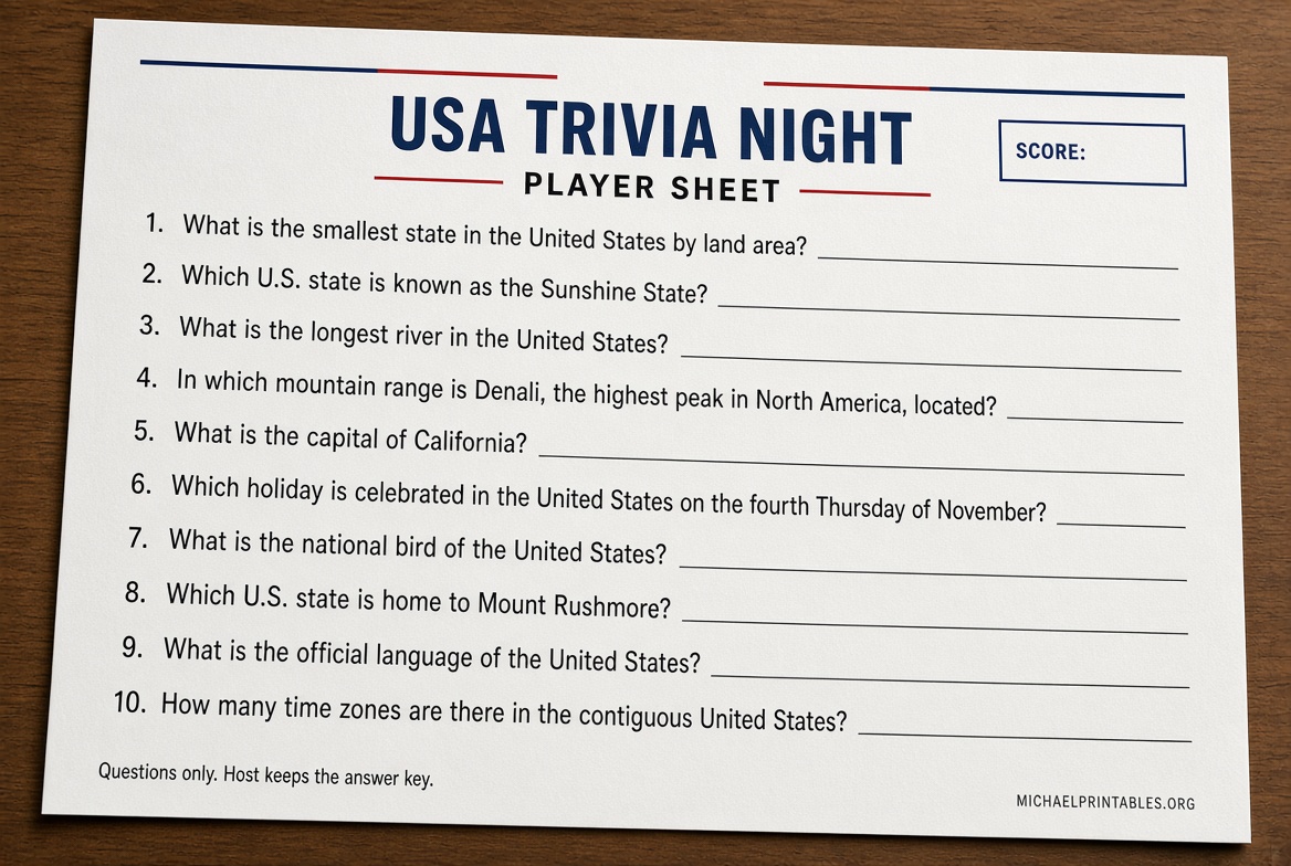 Free Printable Trivia Questions With Answers USA (3)