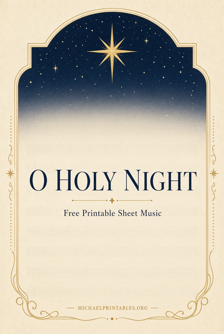 O Holy Night Free Printable Sheet Music PDF (3)