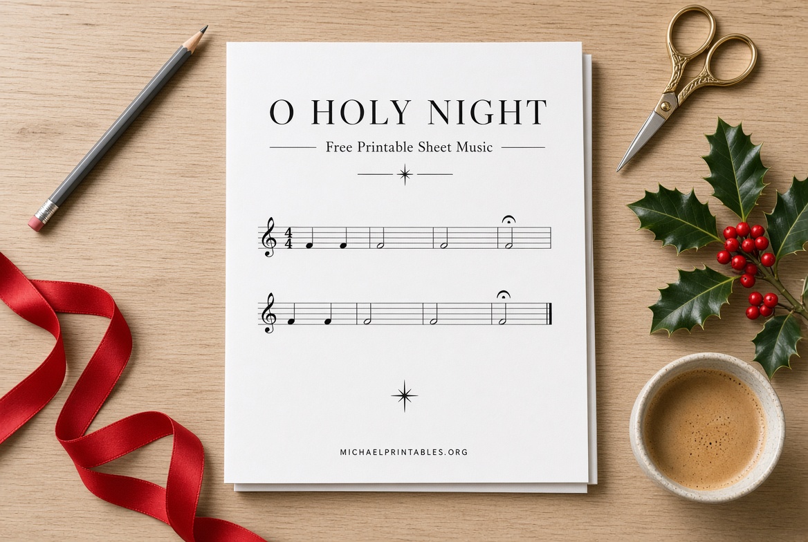 O Holy Night Free Printable Sheet Music PDF (4)