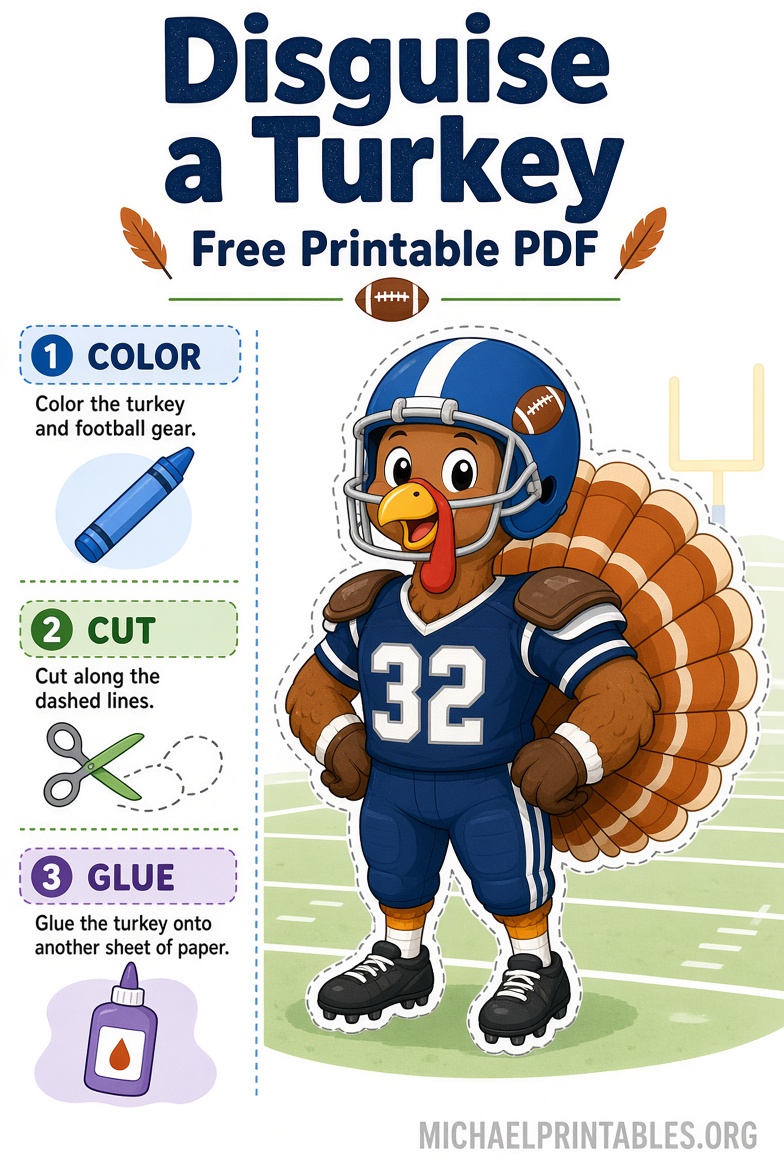 Disguise a Turkey Free Printable PDF Templates