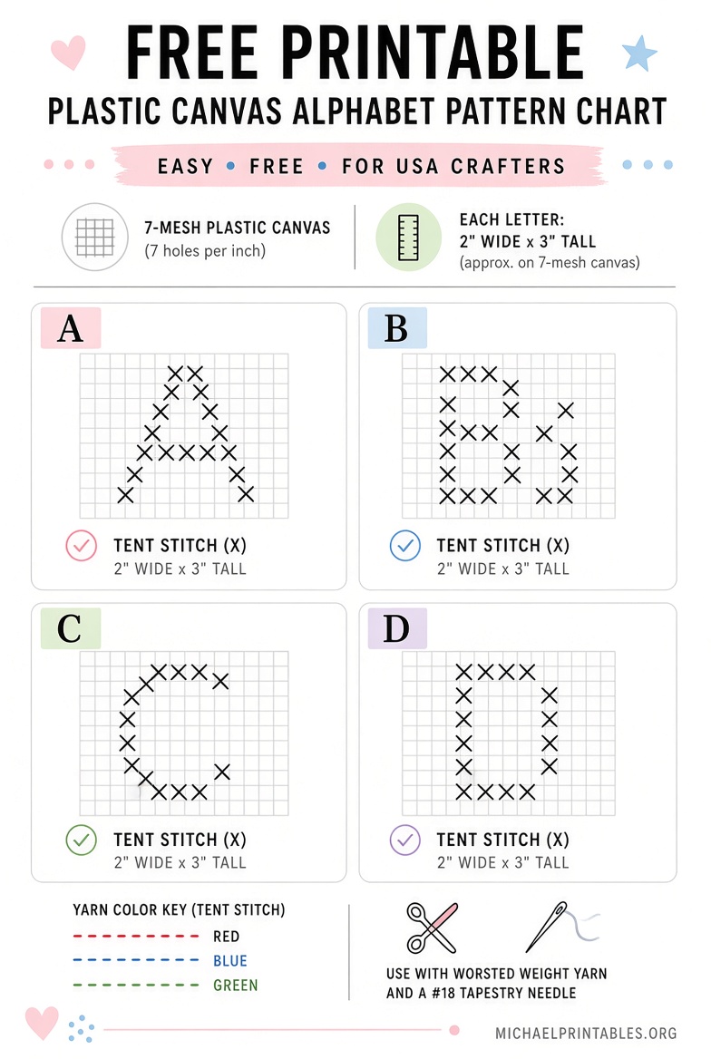 Easy Free Printable Plastic Canvas Patterns Guide
