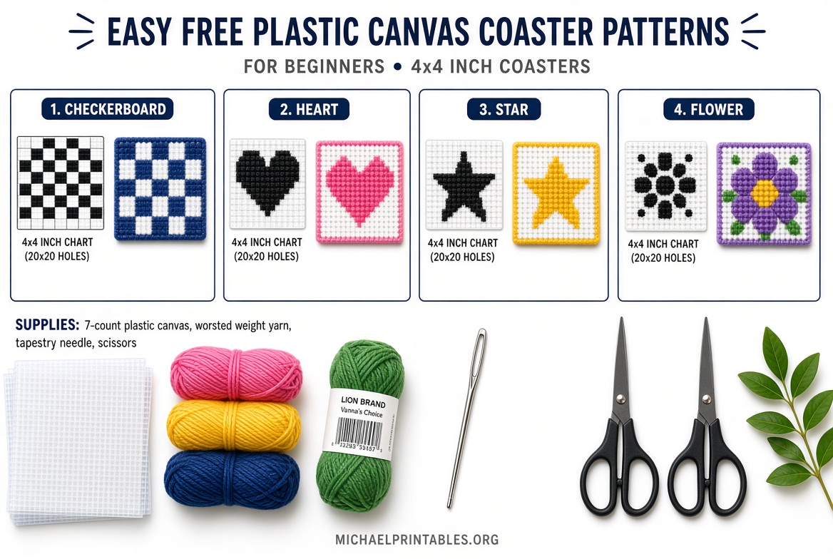 Easy Free Printable Plastic Canvas Patterns Guide
