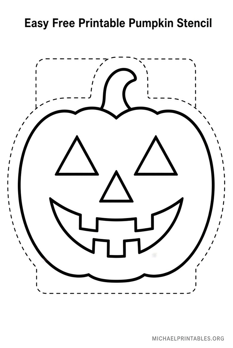 Easy Free Printable Pumpkin Stencils for Halloween