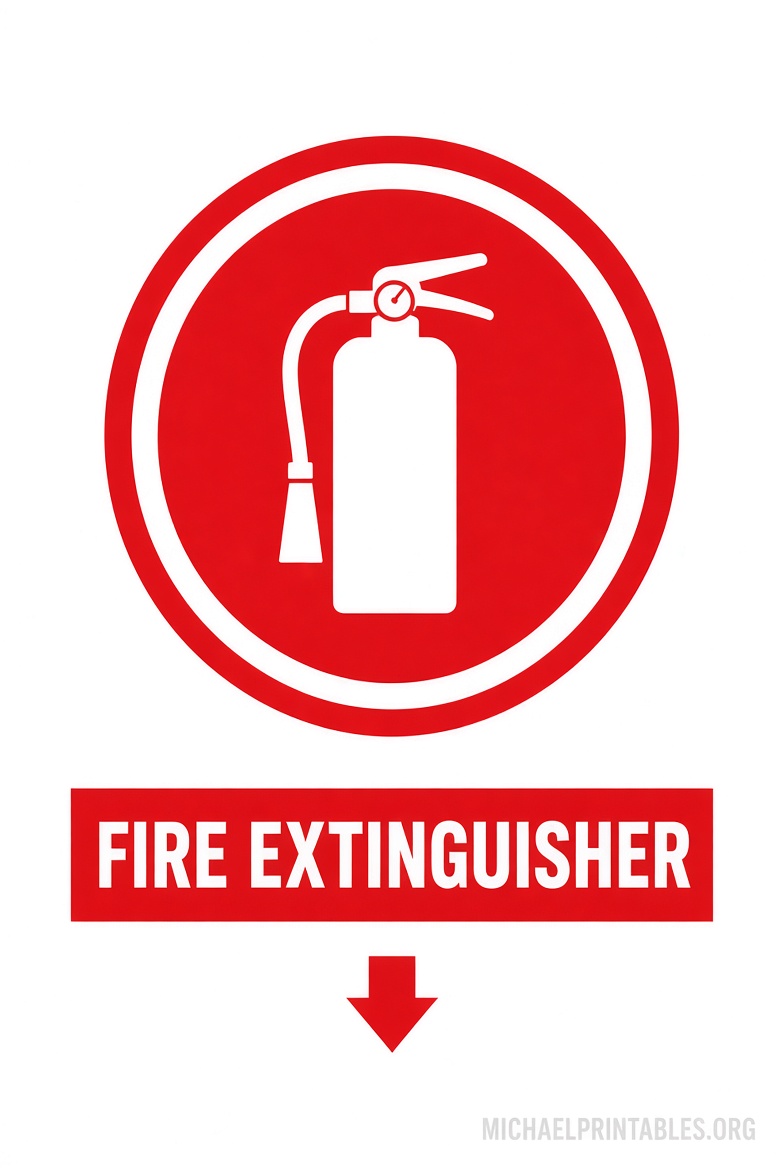 Fire Extinguisher Sign Free Printable Guide