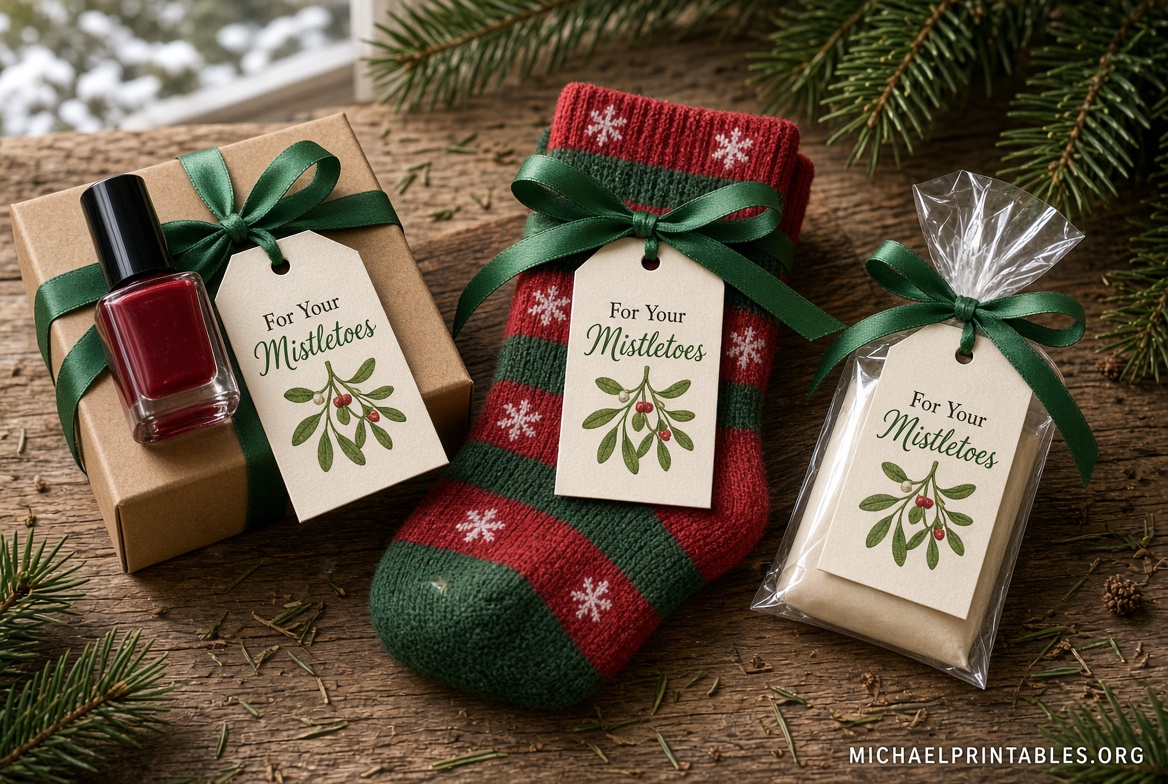 For Your Mistletoes Free Printable Tag Guide