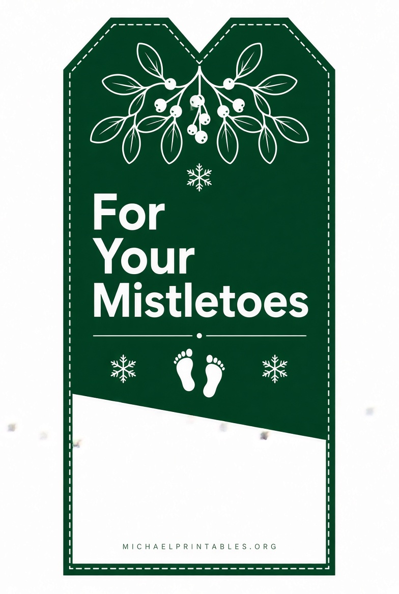 For Your Mistletoes Free Printable Tag Guide