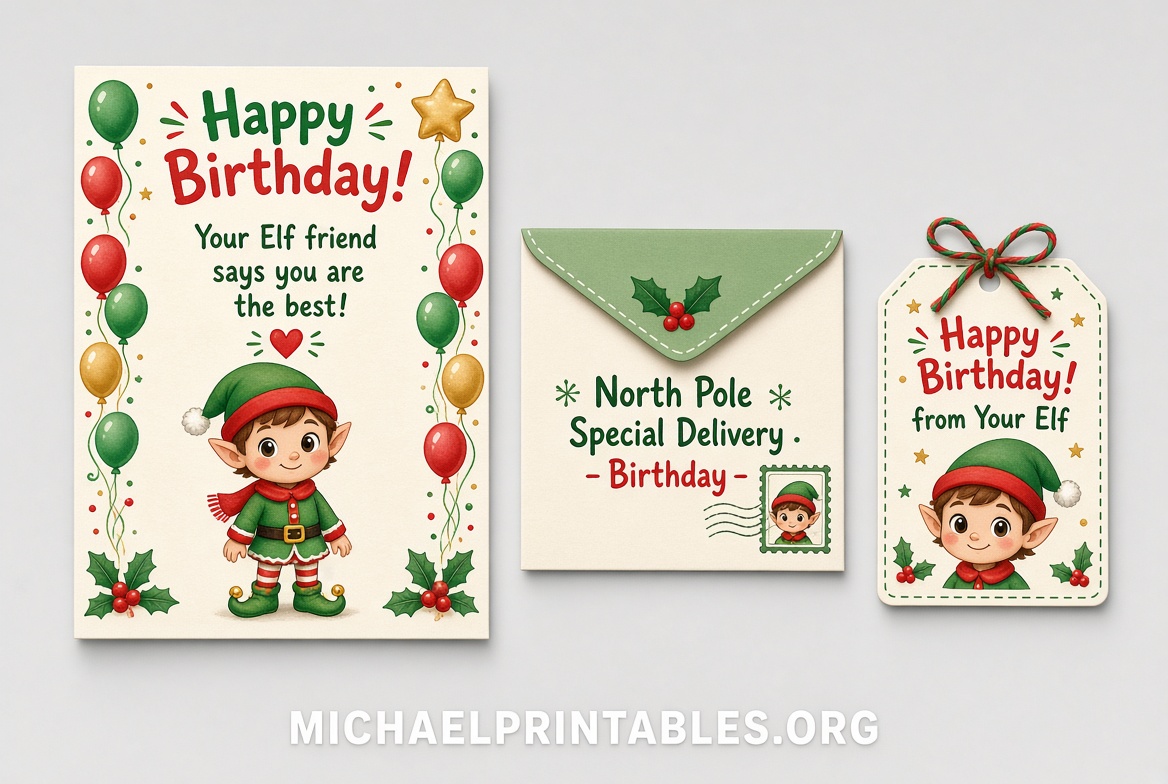 Free Birthday Letter From Elf On The Shelf Printable