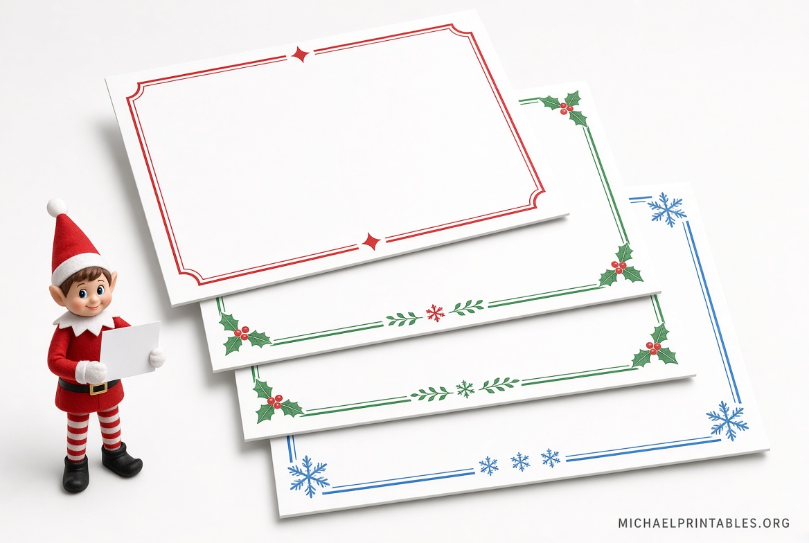 Free Blank Elf on the Shelf Letter Templates to Print