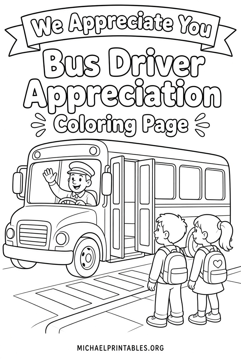 Free Bus Driver Appreciation Printables