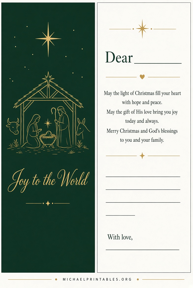 Free Christian Christmas Letter Templates