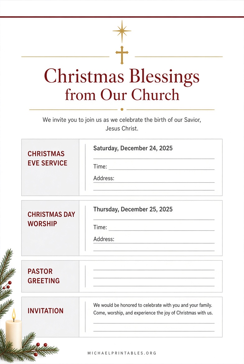 Free Christian Christmas Letter Templates