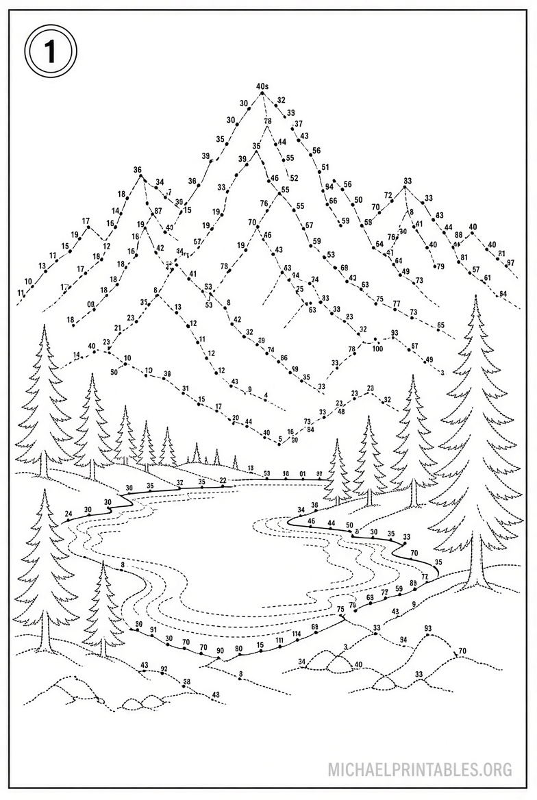 Free Dot to Dot Printables for Adults