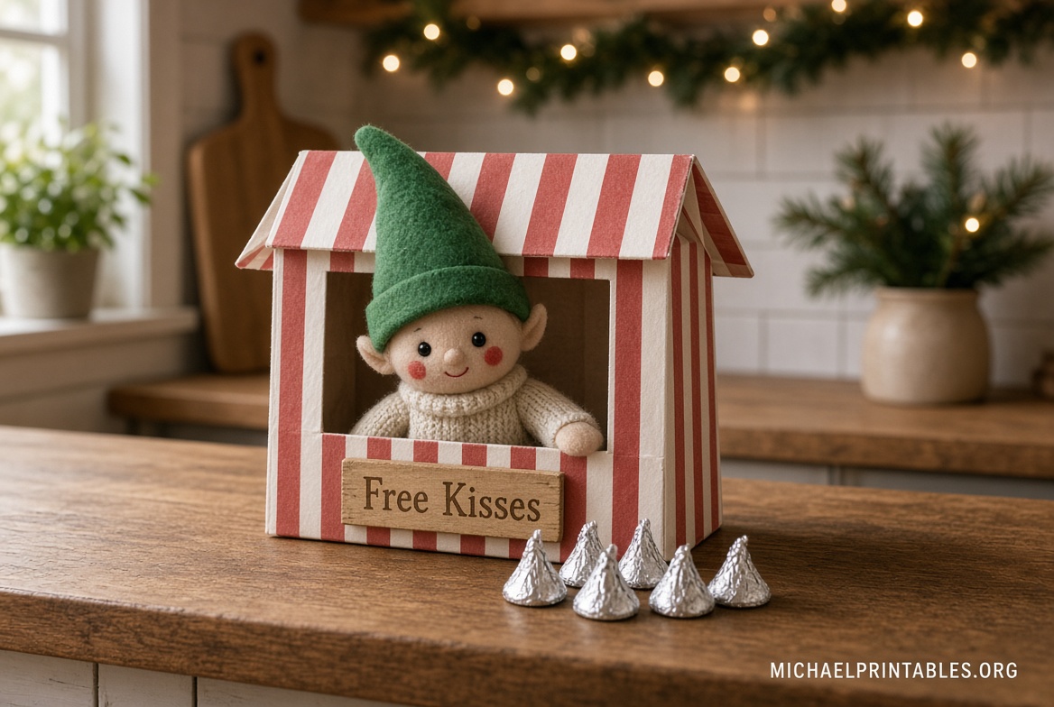 Free Elf Kissing Booth Printable Download