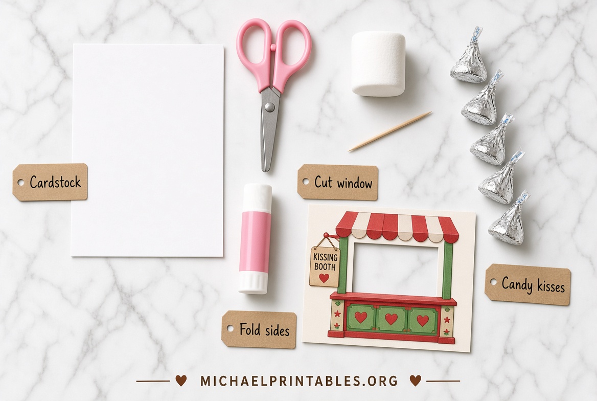 Free Elf Kissing Booth Printable Download