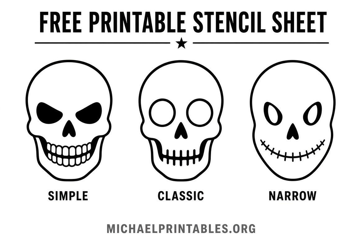 Free Jack Skellington Stencil Printable
