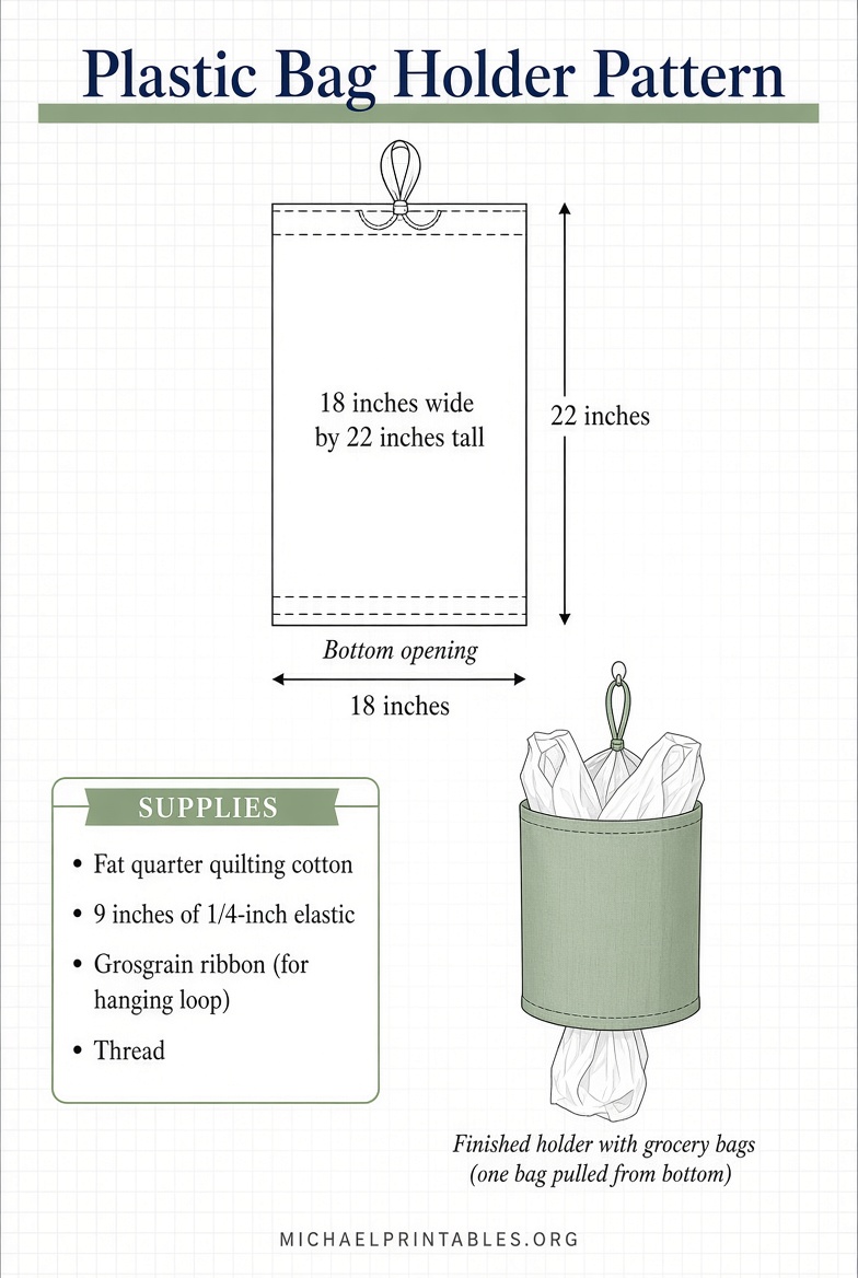 Free Plastic Bag Holder Printable Patterns