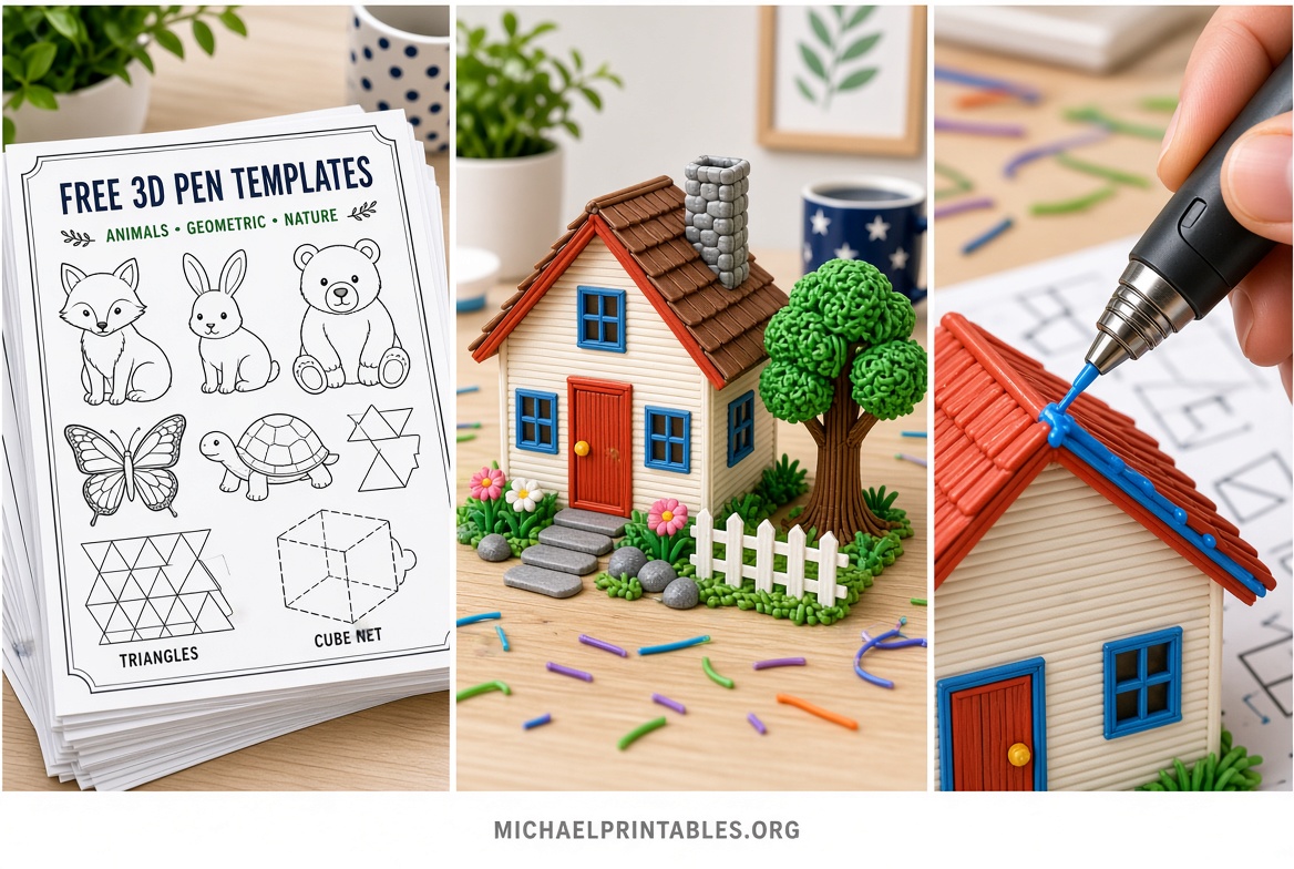 Free Printable 3D Pen Templates | Download Now