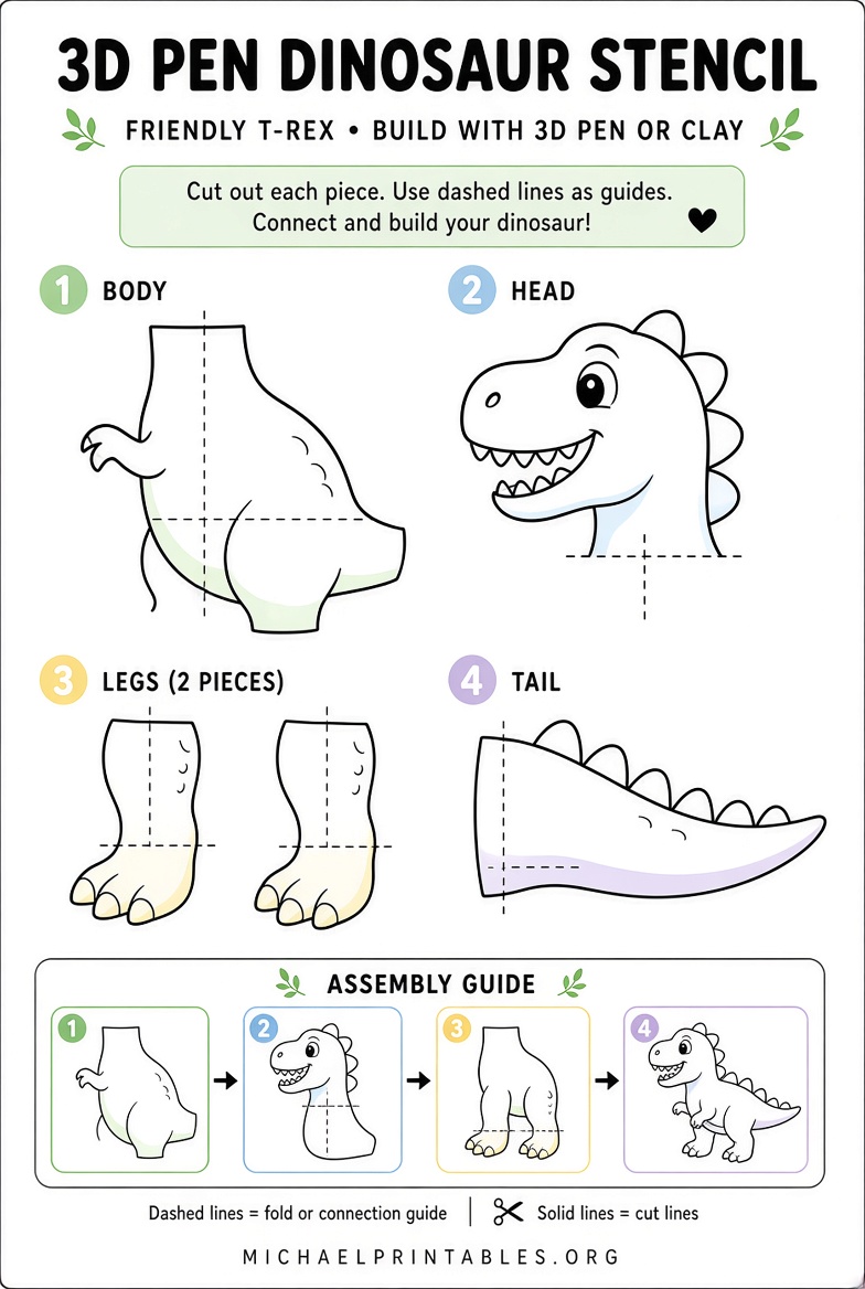 Free Printable 3D Pen Templates | Download Now