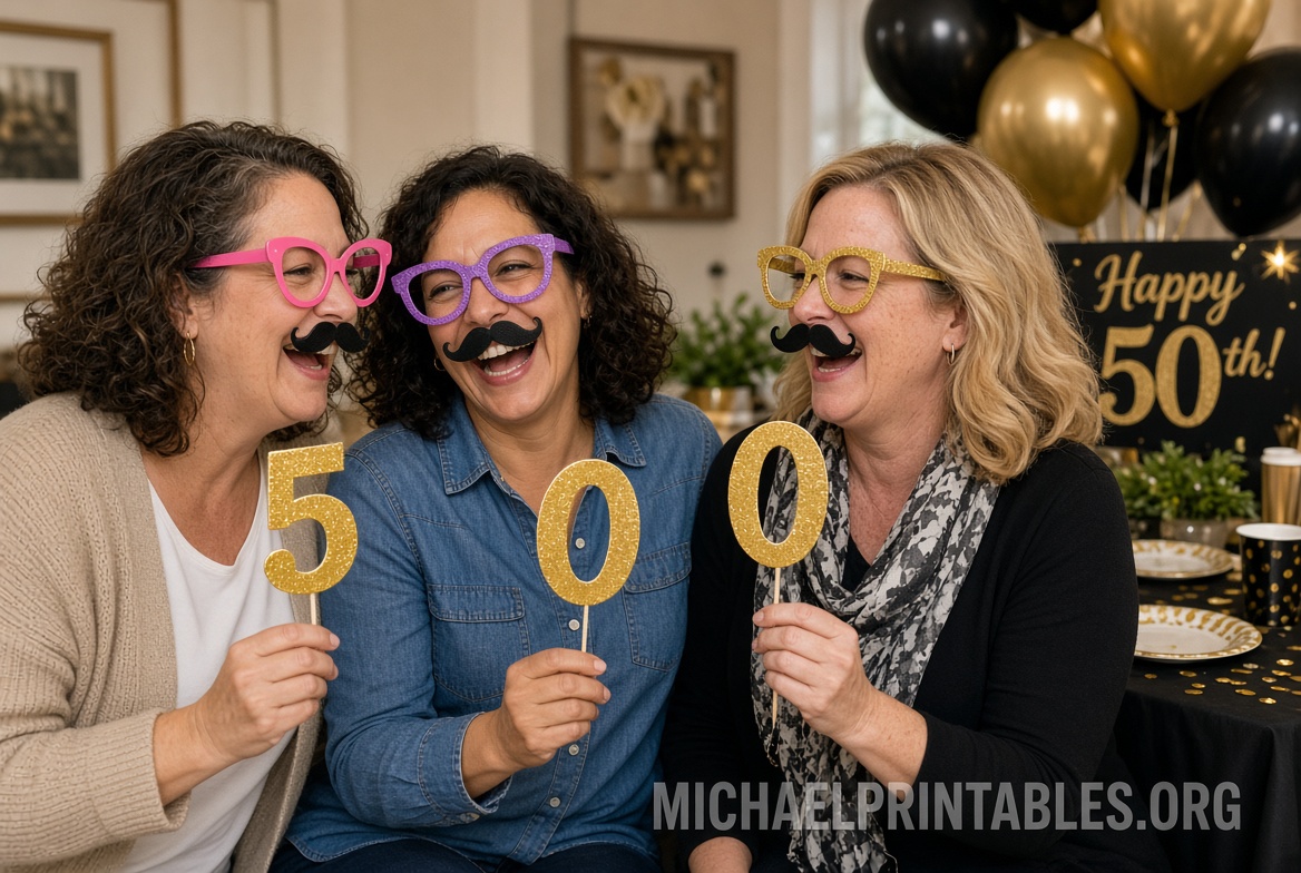 Free Printable 50th Birthday Photo Booth Props
