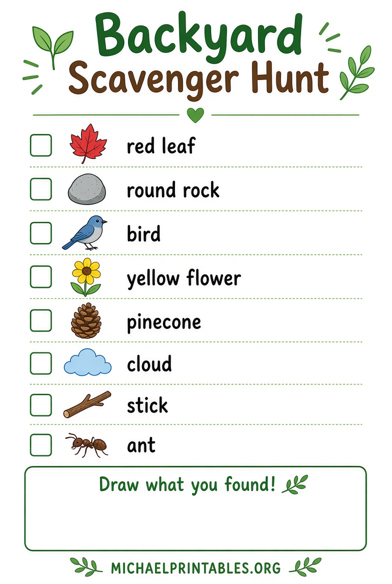 Free Printable Activities for 6 Year Olds