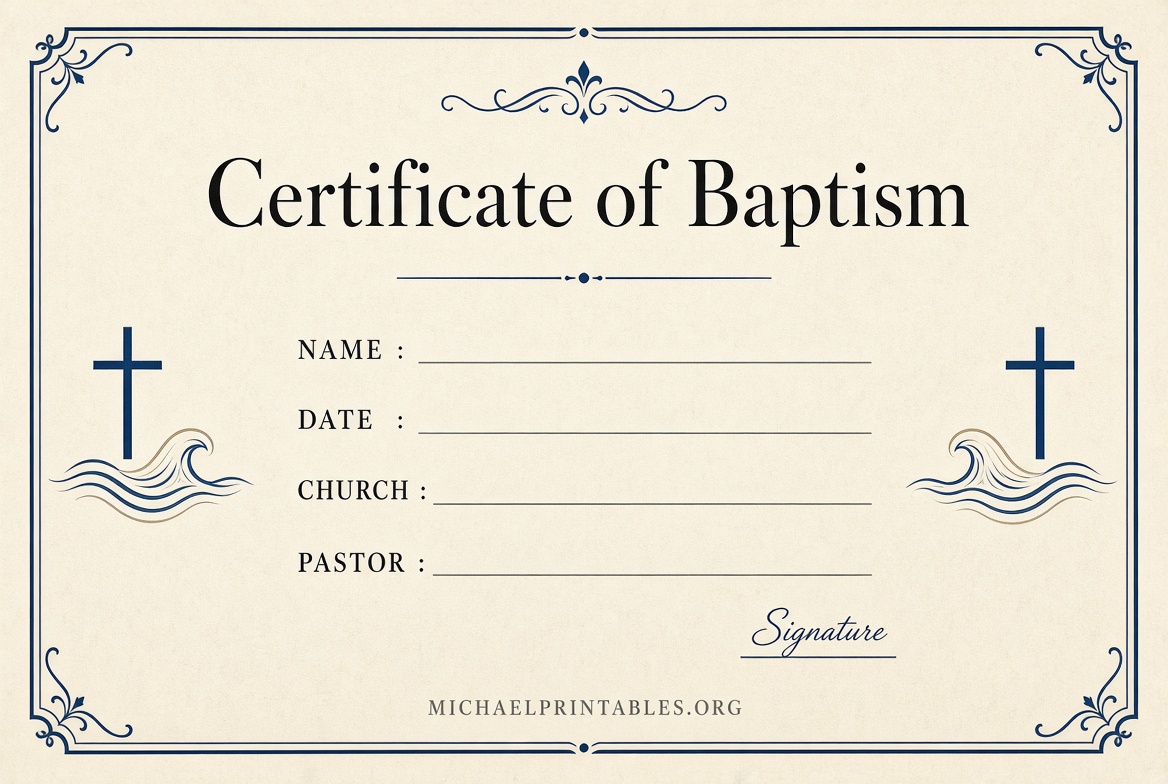 Free Printable Baptism Cards for Adults