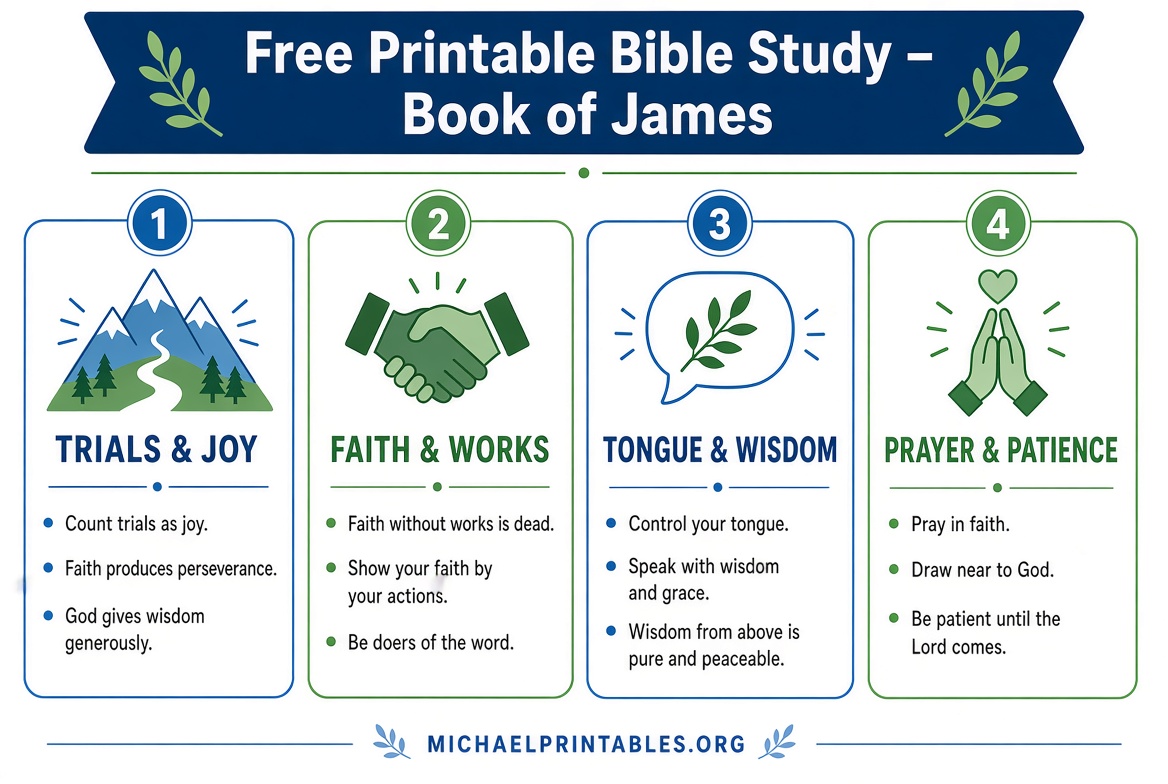 Free Printable Bible Study on the Book of James