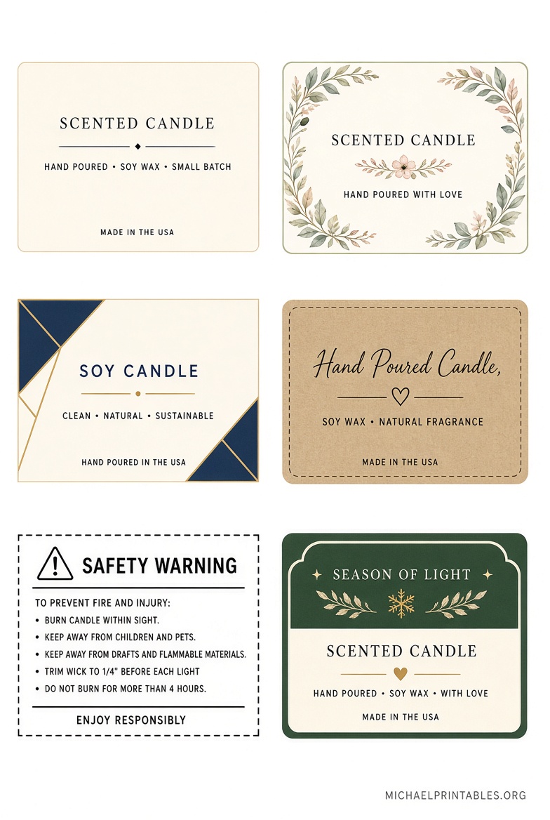 Free Printable Candle Labels – Templates & Tips