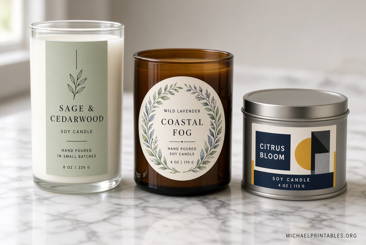 Free Printable Candle Labels – Templates & Tips