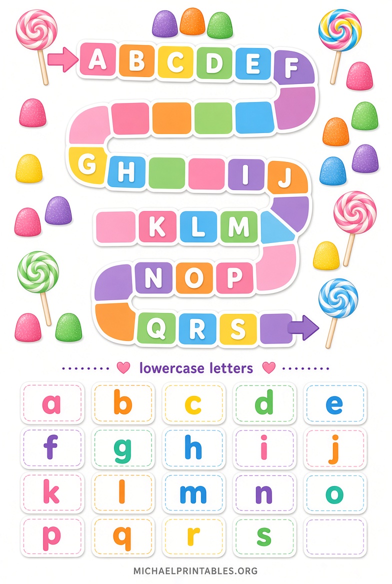 Free Printable Candyland Letters