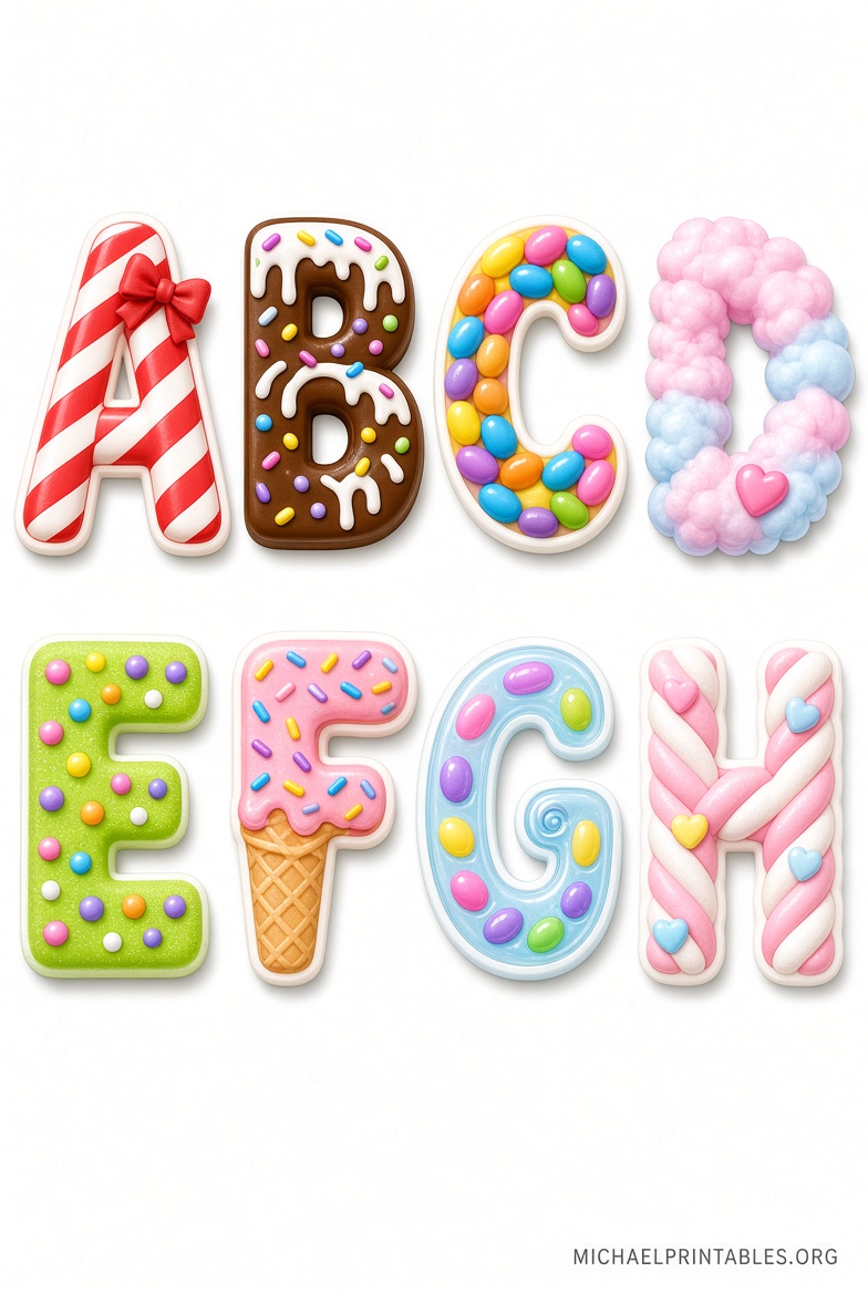 Free Printable Candyland Letters